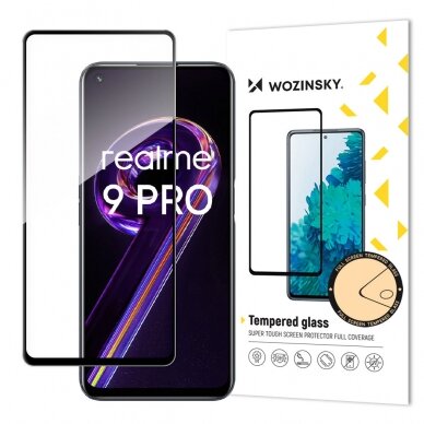 Ekrano apsauga Wozinsky Tempered Glass Realme 9 Pro Juodais kraštais Ekrano apsauga Wozinsky Tempered Glass Realme 9 Pro Juodais kraštais