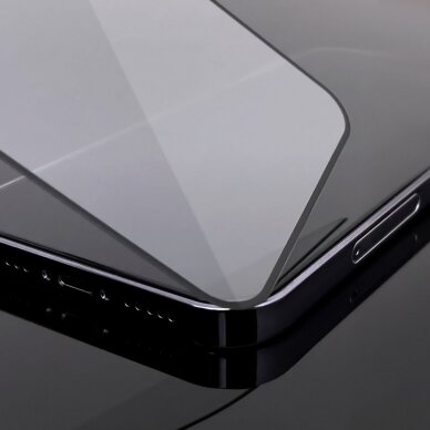 Ekrano Apsauginis Stiklas su rėmeliu, tinka su dėklu Wozinsky Tempered Glass Full Glue Super Tough Screen Protector Apple iPhone 11 Pro Max / iPhone XS Max Juodas 2