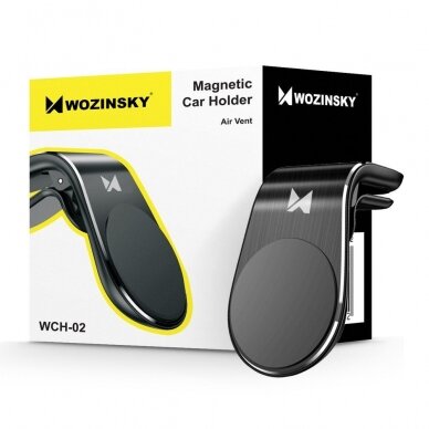 Wozinsky Universal Magnetic Car Bracket Mount Phone Holder skirta Air Outlet Juodas (Wch-02) 11