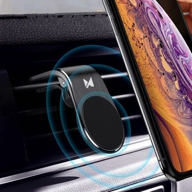 Wozinsky Universal Magnetic Car Bracket Mount Phone Holder skirta Air Outlet Juodas (Wch-02) 4