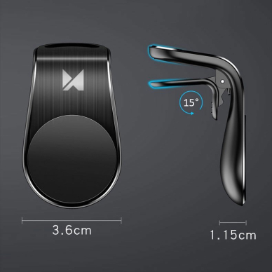 Wozinsky Universal Magnetic Car Bracket Mount Phone Holder skirta Air Outlet Juodas (Wch-02) 8 Wozinsky Universal Magnetic Car Bracket Mount Phone Holder skirta Air Outlet Juodas (Wch-02) 8