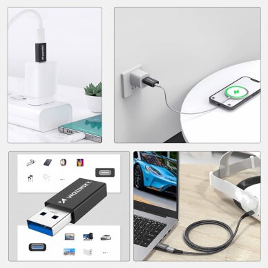 Adapteris Wozinsky WAAC-01 USB-A – USB-C OTG – juodas 1 Adapteris Wozinsky WAAC-01 USB-A – USB-C OTG – juodas 1