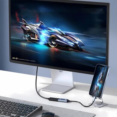 Adapteris Wozinsky WACH-01 USB-C – HDMI 4K 60Hz – juodas 9 Adapteris Wozinsky WACH-01 USB-C – HDMI 4K 60Hz – juodas 9