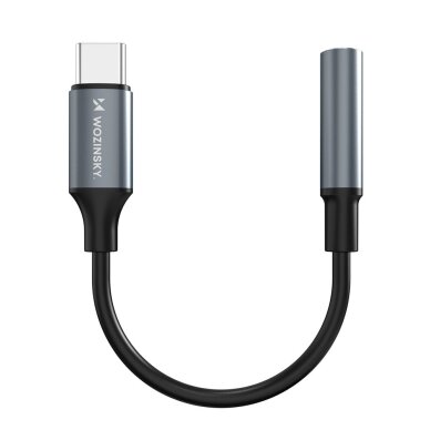 Adapteris Wozinsky WACM-01 USB-C – 3.5mm Mini Jack – juodas Adapteris Wozinsky WACM-01 USB-C – 3.5mm Mini Jack – juodas