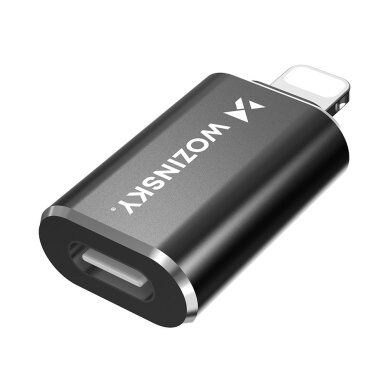 Adapteris Wozinsky WALC-01 Lightning – USB-C – juodas 3 Adapteris Wozinsky WALC-01 Lightning – USB-C – juodas 3