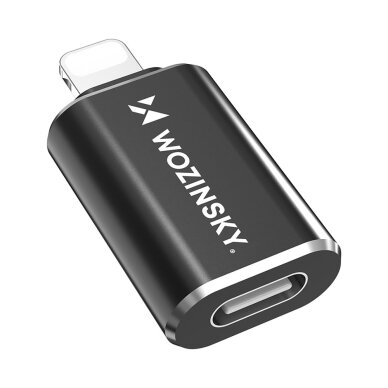 Adapteris Wozinsky WALC-01 Lightning – USB-C – juodas