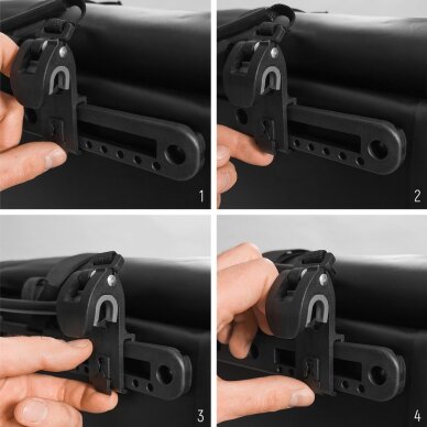 Dviračio bagažinės krepšys Wozinsky 25l, vandeniui atsparus (WBB24BK) – juodas 5 Dviračio bagažinės krepšys Wozinsky 25l, vandeniui atsparus (WBB24BK) – juodas 5