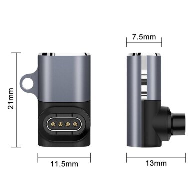 Adapteris Wozinsky WAYGS1 USB-C Garmin išmaniajam laikrodžiui – pilkas 2 Adapteris Wozinsky WAYGS1 USB-C Garmin išmaniajam laikrodžiui – pilkas 2