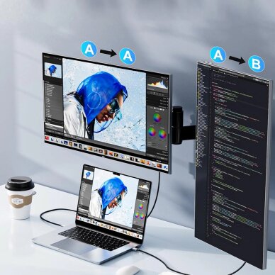 Kabelis Wozinsky WCCH-01 USB-C – HDMI 4K 60Hz 1.8m – juodas 6 Kabelis Wozinsky WCCH-01 USB-C – HDMI 4K 60Hz 1.8m – juodas 6