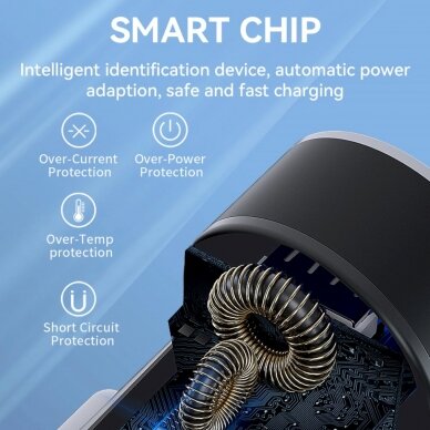 Wozinsky WDCCAC USB-C USB-A 36W car Įkroviklis  - Juodas 6 Wozinsky WDCCAC USB-C USB-A 36W car Įkroviklis  - Juodas 6