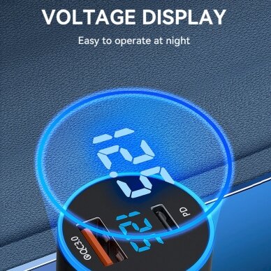 Wozinsky WDCCAC USB-C USB-A 36W car Įkroviklis  - Juodas 8 Wozinsky WDCCAC USB-C USB-A 36W car Įkroviklis  - Juodas 8