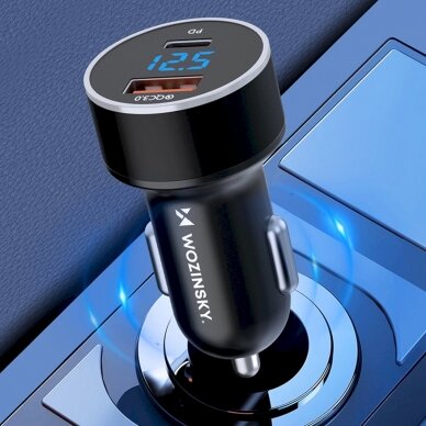 Wozinsky WDCCAC USB-C USB-A 36W car Įkroviklis  - Juodas 9 Wozinsky WDCCAC USB-C USB-A 36W car Įkroviklis  - Juodas 9