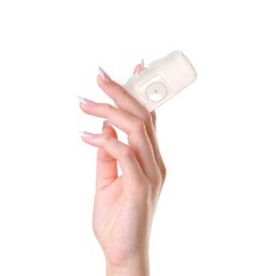 Išorinė baterija Wozinsky WF16-YLS 5000mAh 15W Lightning Mini su integruotu USB-C laidu ir Apple Watch įkrovikliu – smėlinė 3 Išorinė baterija Wozinsky WF16-YLS 5000mAh 15W Lightning Mini su integruotu USB-C laidu ir Apple Watch įkrovikliu – smėlinė 3