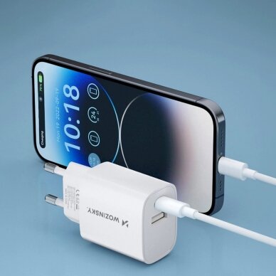 Wozinsky WGWCW USB-A USB-C 20W wall Įkroviklis  - baltas 14