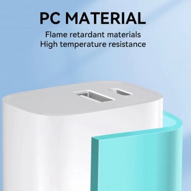 Wozinsky WGWCW USB-A USB-C 20W wall Įkroviklis  - baltas 9