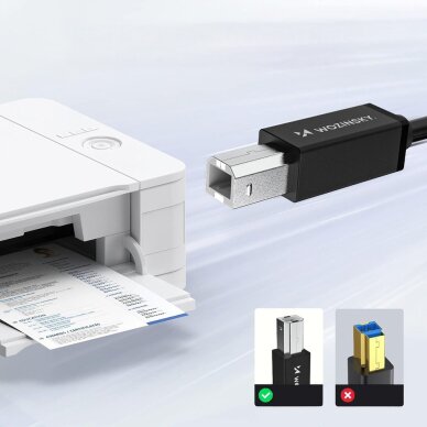 Kabelis Wozinsky WKDDY3S USB-B – USB-A 480Mb/s 2m – juodas 8