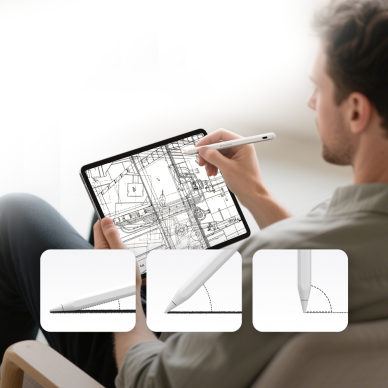 Rašiklis Wozinsky WRA-08 Stylus iPad įrenginiams su USB-C greitu įkrovimu – baltas 5 Rašiklis Wozinsky WRA-08 Stylus iPad įrenginiams su USB-C greitu įkrovimu – baltas 5