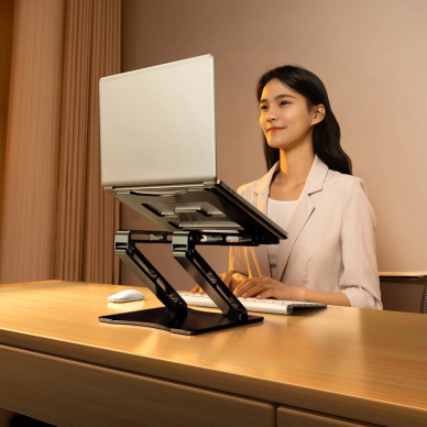 Wozinsky WRS-CPY75DSB Nešiojamo kompiuterio stovas, aliuminio – juodas 9