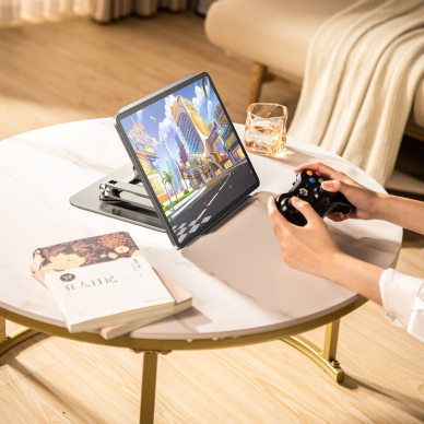 Wozinsky WRS-CPY84SS Aliuminio nešiojamo kompiuterio stovas – sidabrinis 1