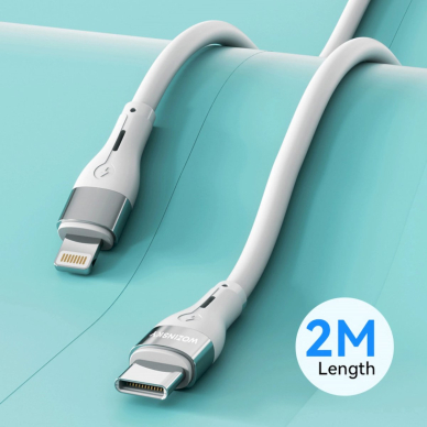 Wozinsky WSTCL2 Lightning / USB-C PD 27W Kabelis 2 m - baltas 5 Wozinsky WSTCL2 Lightning / USB-C PD 27W Kabelis 2 m - baltas 5
