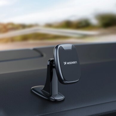 Automobilinis magnetinis laikiklis Wozinsky WUMTD prietaisų skydeliui – juodas 9
