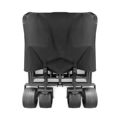 Sodo / turistinis vežimėlis Wozinsky WZP-100 su plačiais ratais iki 100 kg – juodas 4 Sodo / turistinis vežimėlis Wozinsky WZP-100 su plačiais ratais iki 100 kg – juodas 4