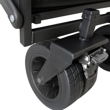 Sodo / turistinis vežimėlis Wozinsky WZP-100 su plačiais ratais iki 100 kg – juodas 9
