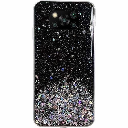 Blizgus TPU dėklas Wozinsky Star Glitter Xiaomi Redmi Note 9T 5G juodas Blizgus TPU dėklas Wozinsky Star Glitter Xiaomi Redmi Note 9T 5G juodas