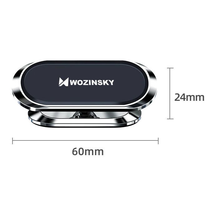 Laikiklis Wozinsky Flat Vehicle Mount Magnetic Bracket 360 skirta Dashboard Silver (Wmh-06) 15 Laikiklis Wozinsky Flat Vehicle Mount Magnetic Bracket 360 skirta Dashboard Silver (Wmh-06) 15