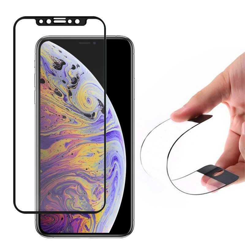 Wozinsky Full Cover Flexi Nano Glass Hybrid Screen Protector with frame for iPhone 13 Pro Max permatomas Wozinsky Full Cover Flexi Nano Glass Hybrid Screen Protector with frame for iPhone 13 Pro Max permatomas