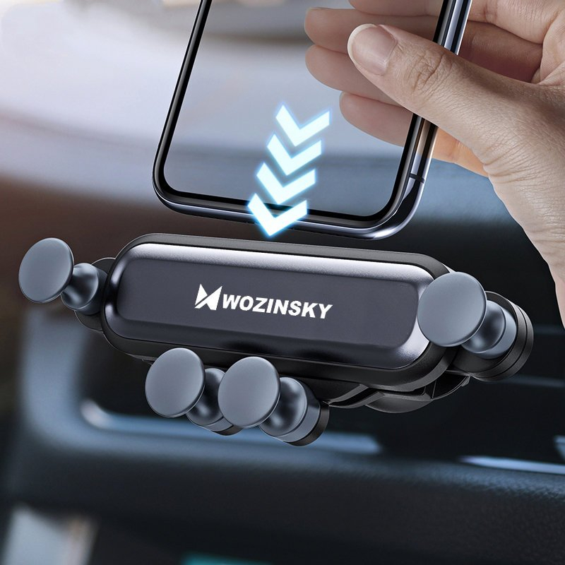 Wozinsky Gravity Car Mount Phone Holder skirta Air Outlet Black (Wch-05) 12 Wozinsky Gravity Car Mount Phone Holder skirta Air Outlet Black (Wch-05) 12