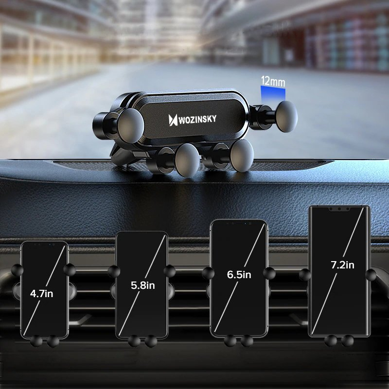 Wozinsky Gravity Car Mount Phone Holder skirta Air Outlet Black (Wch-05) 20