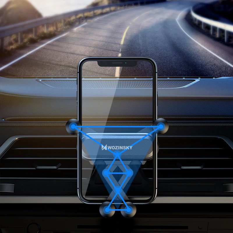 Wozinsky Gravity Car Mount Phone Holder skirta Air Outlet Black (Wch-05) 21 Wozinsky Gravity Car Mount Phone Holder skirta Air Outlet Black (Wch-05) 21