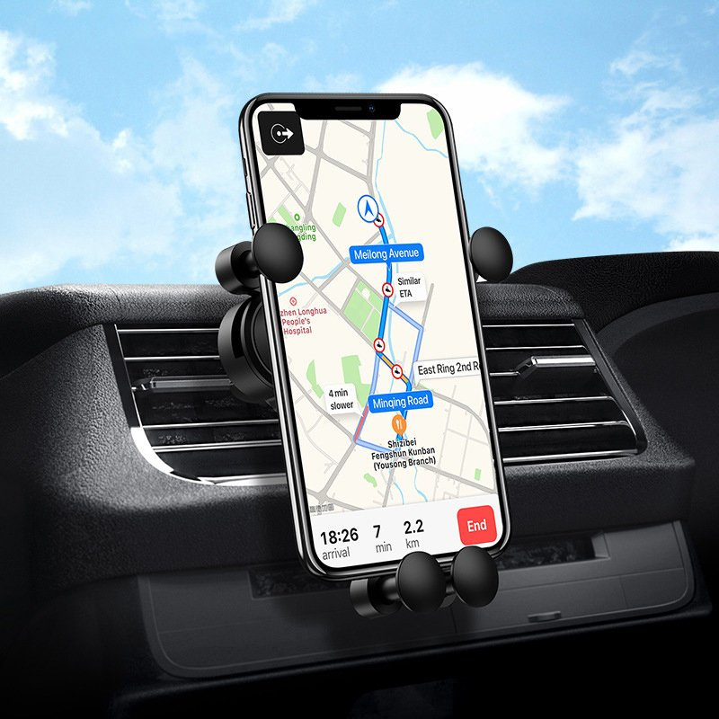 Wozinsky Gravity Car Mount Phone Holder skirta Air Outlet Black (Wch-05) 3 Wozinsky Gravity Car Mount Phone Holder skirta Air Outlet Black (Wch-05) 3