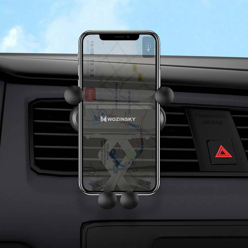 Wozinsky Gravity Car Mount Phone Holder skirta Air Outlet Black (Wch-05) 5 Wozinsky Gravity Car Mount Phone Holder skirta Air Outlet Black (Wch-05) 5