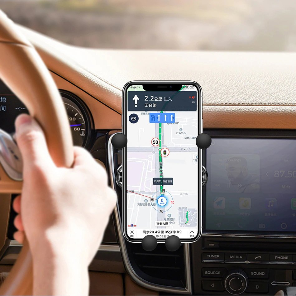 Wozinsky Gravity Car Mount Phone Holder skirta Air Outlet Black (Wch-05) 22 Wozinsky Gravity Car Mount Phone Holder skirta Air Outlet Black (Wch-05) 22