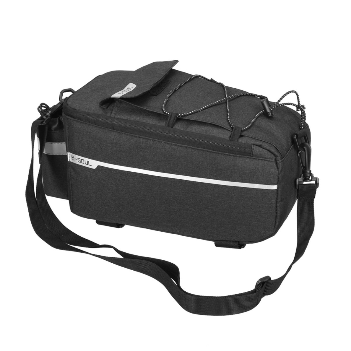 WYA26Y0S Thermal Bike Pannier Bag with Shoulder Strap - Juodas 9 WYA26Y0S Thermal Bike Pannier Bag with Shoulder Strap - Juodas 9