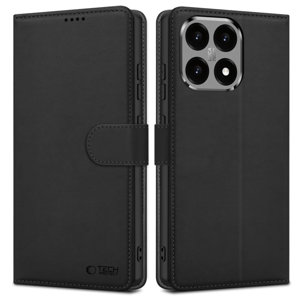 Xiaomi 15T Tech-Protect Wallet dėklas – juodas