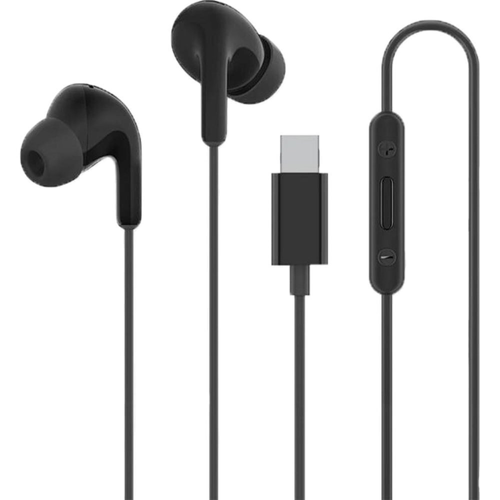 Laidinės ausinės Xiaomi BHR8930GL USB-C su valdymo pultu – juodos