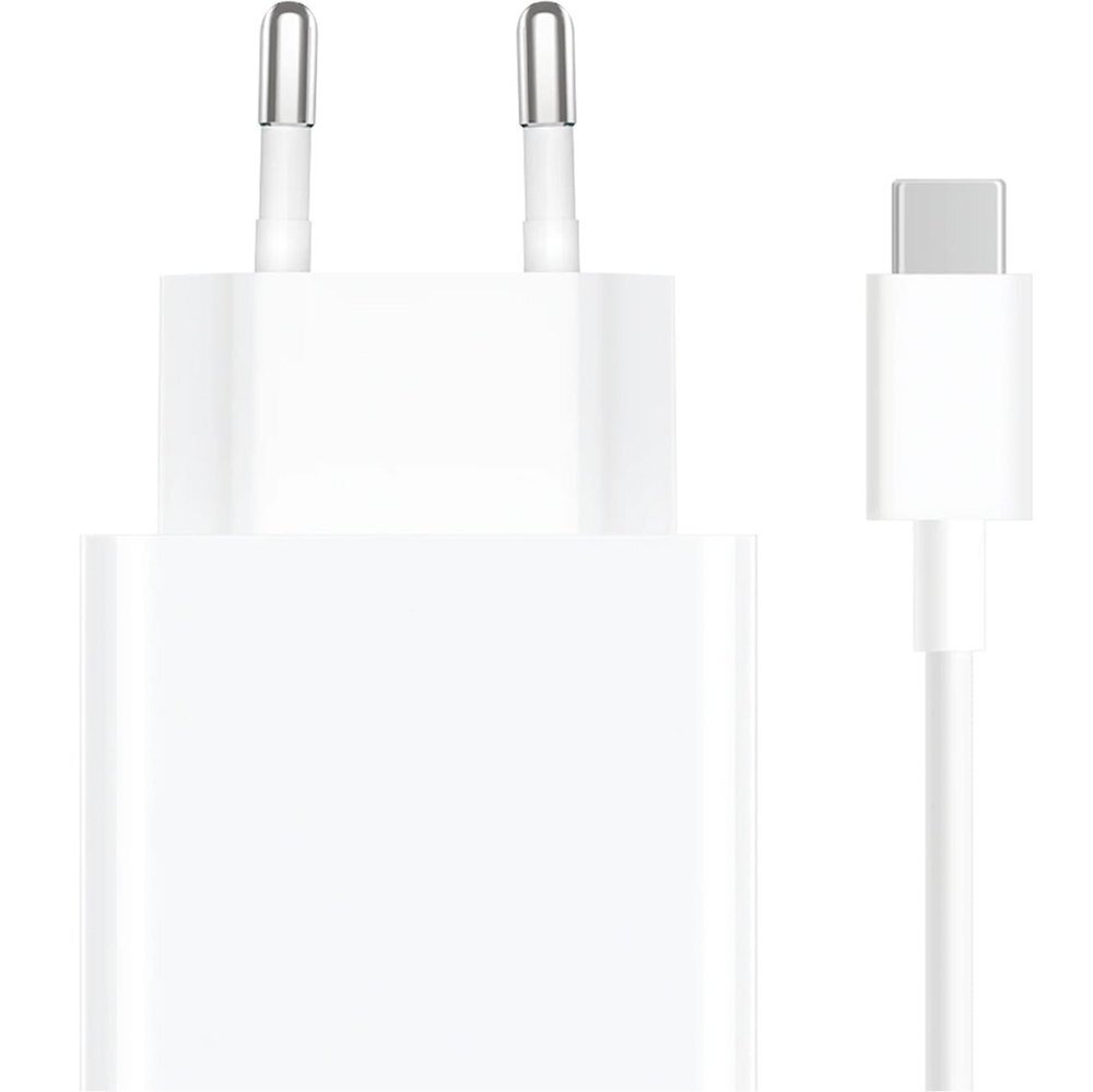 Sieninis įkroviklis Xiaomi MDY-16-EF 1x USB-A 33W su 3A USB-C laidu – baltas 2