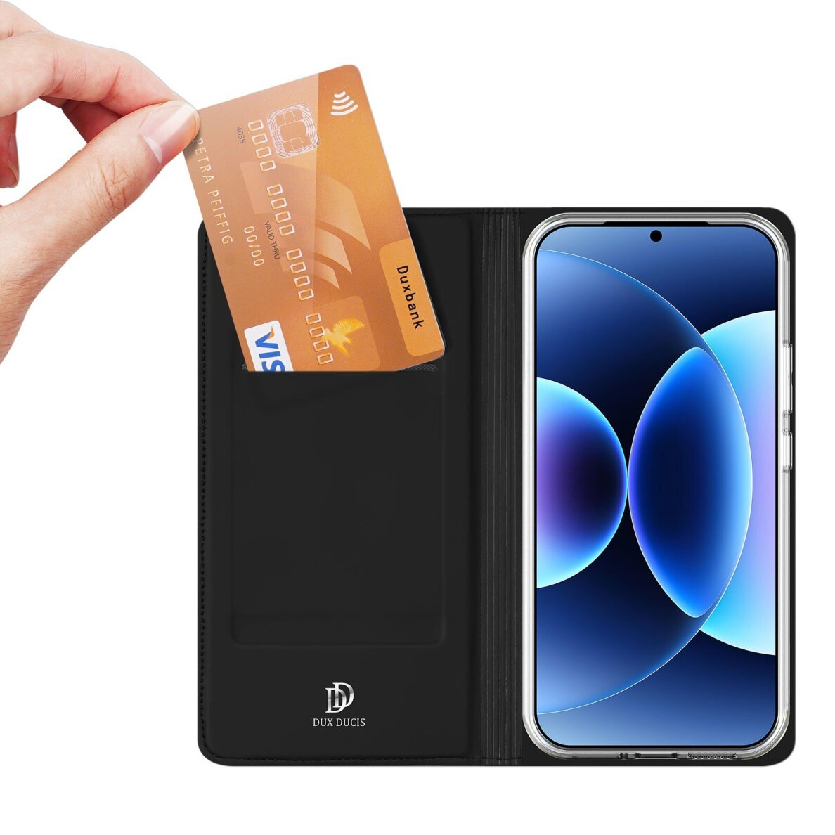 Xiaomi 17 Pro atverčiamas dėklas Dux Ducis Skin Pro juodas 3 Xiaomi 17 Pro atverčiamas dėklas Dux Ducis Skin Pro juodas 3