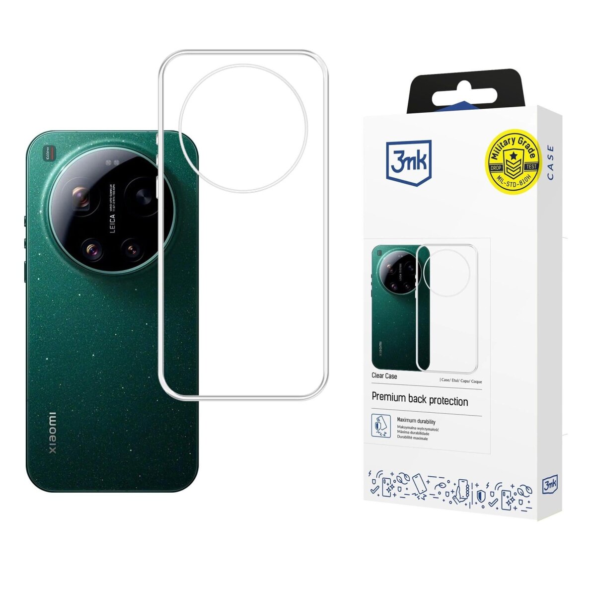 Xiaomi 17 Ultra 3mk Clear Case 1,2 mm dėklas