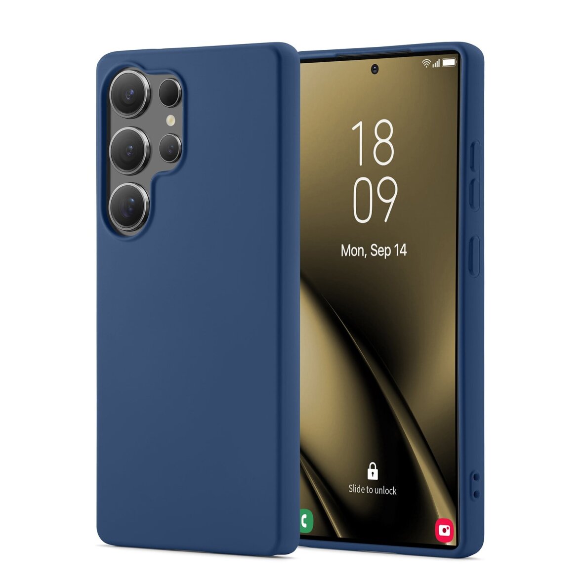 Xiaomi Redmi 15 4G / Redmi 15 5G Liquid Silicone 1,5 mm dėklas – tamsiai mėlynas