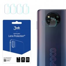 Apsauginis stikliukas kamerai 3MK Xiaomi POCO X3 NFC/ POCO X3 Pro 4 vnt.