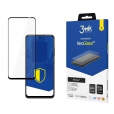LCD apsauginis stiklas 3MK Neo Glass Xiaomi Redmi Note 10 5G juodais kraštais