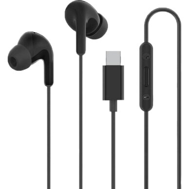 Laidinės ausinės Xiaomi BHR8930GL USB-C su valdymo pultu – juodos Laidinės ausinės Xiaomi BHR8930GL USB-C su valdymo pultu – juodos