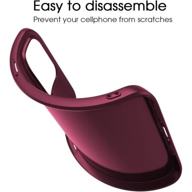 Xiaomi Redmi 15C 4G X-Level Slim Guard dėklas – tamsiai raudonas 1