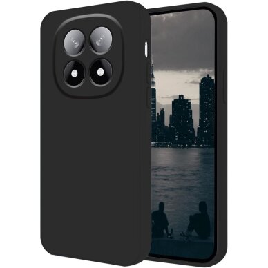 Xiaomi Redmi Note 14 Pro 4G – Liquid Silicone 1.5mm dėklas - Juodas