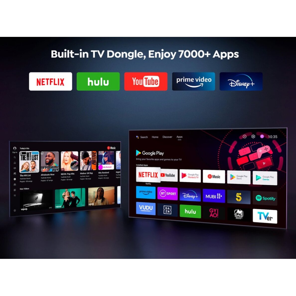 Projektorius Yaber K2s LCD FullHD 1080p su JBL garsiakalbiais – juodas 4