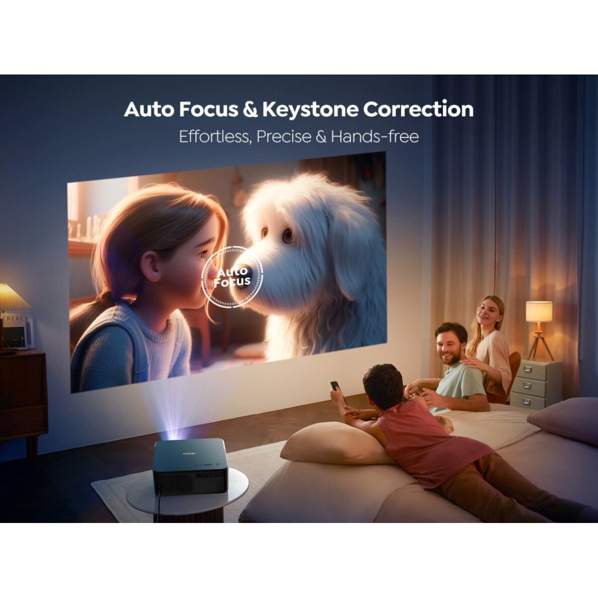 Projektorius Yaber K2s LCD FullHD 1080p su JBL garsiakalbiais – juodas 5